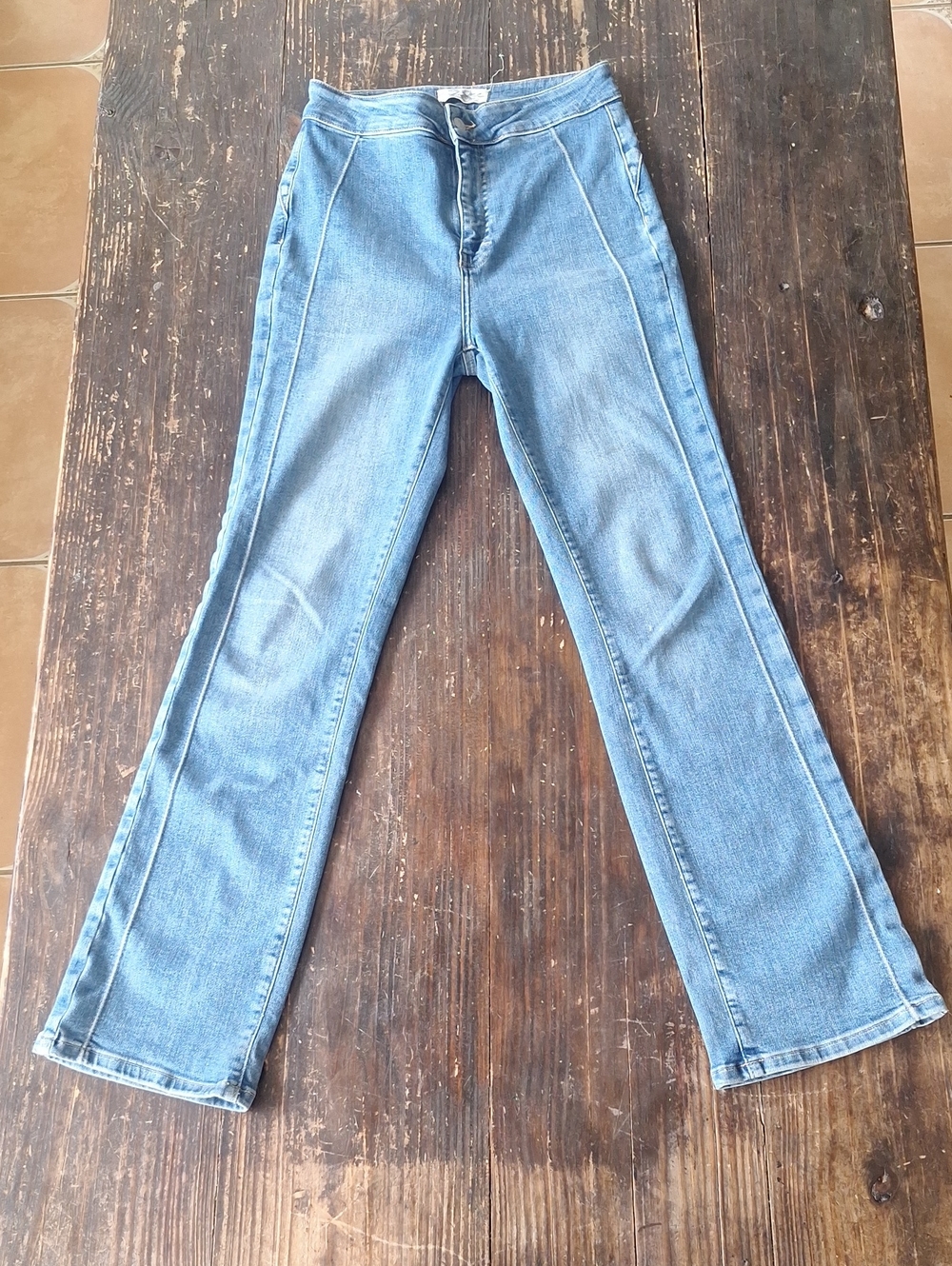 Unique Y2k We The Free Light Blue Straight Leg Strech Jeans Sz 28